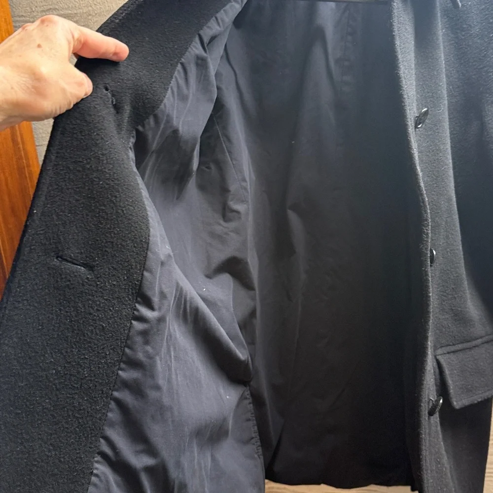 J Crew black wool pea coat. Size PXS - Picture 3 of 11